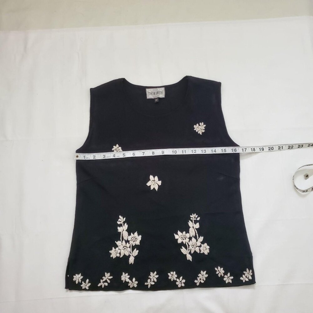 Thom Smith Atelier XXI Women's Black Sleeveless Blouse & Skirt Set Size XS - Picture 14 of 16